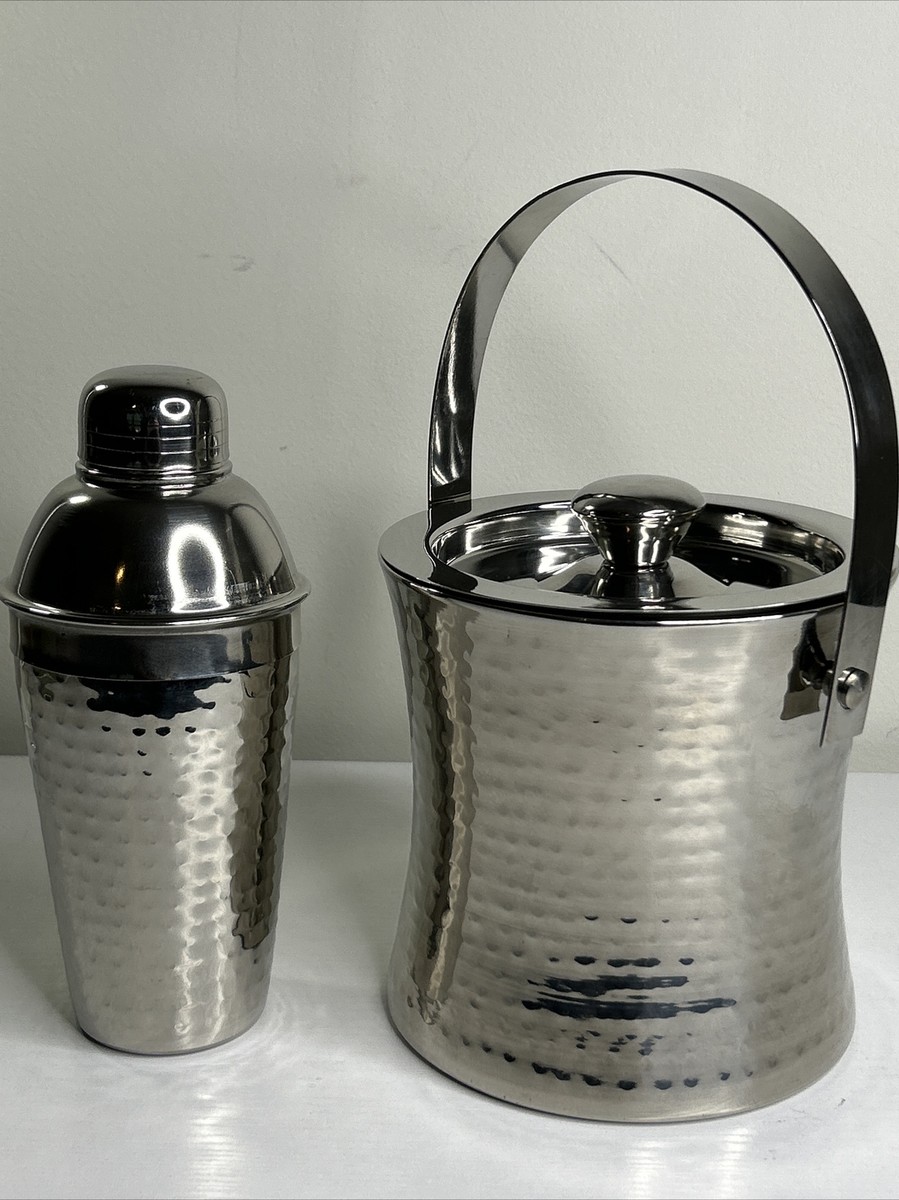 Barware Ice Bucket And Shaker Set Towle Silversmiths Cocktail