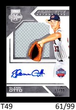 1-2017 PANINI ELITE EXTRA EDITION USA JERSEY AUTO GLENN OTTO RANGERS /99
