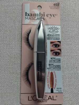 L'Oreal Bambi Eye Mascara Black Brown 402 Instant Eye opening