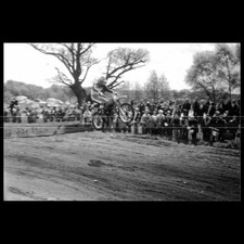 Photo M.001335 MARTY SMITH 125 HONDA 1976 HAWKSTONE PARK MX MOTO CROSS