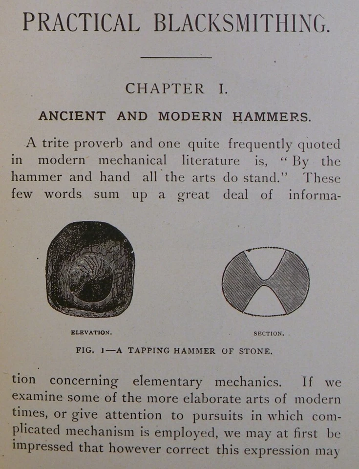 PRACTICAL BLACKSMITHING Blacksmith ANTIQUE TOOLS Anvil IRON Hammer Forge FARRIER - Image 4 of 4