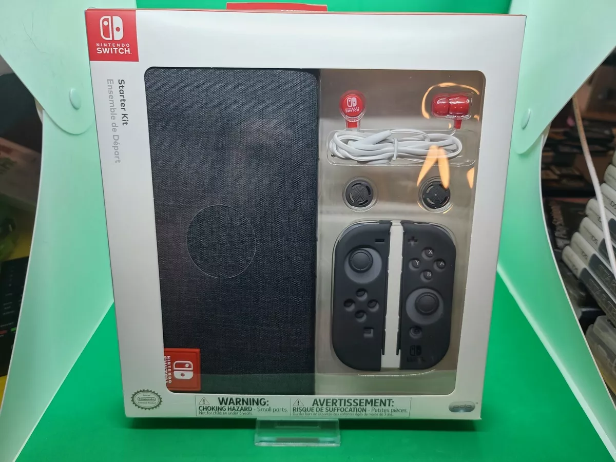 Hick efter skole Sentimental Nintendo Switch Starter Kit - GRAY Case, headphones + More, Brand NEW! OEM  | eBay