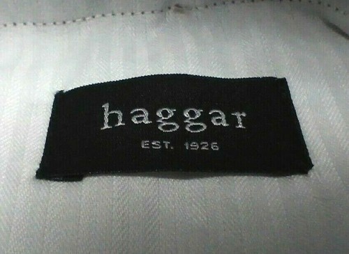 Haggar Men's Colored Dress Jeans (32 x 29) Medium Brown Pleated Cotton Blend - Picture 6 of 12