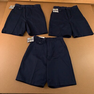Lot of 3 Authentic Galaxy Girls Size 14 Navy Blue Uniform Bermuda Shorts NWT