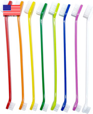 Dog Toothbrush Set of 8   Dual Headed Dental Hygiene Brushes for Small to Large