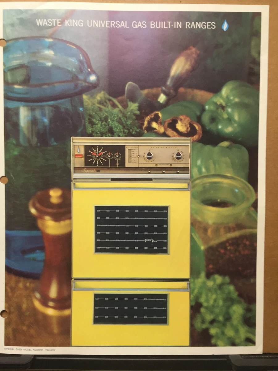 Vtg Waste King Universal Catalog Insert Gas Built-In Ranges Oven 1964 | eBay