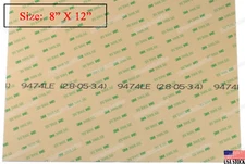 3M 9474LE 300LSE Super Strong Double Sided Adhesive Transfer Tape Size 8''x12'' 