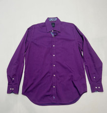TailorByrd Botton Dress Shirt Purple Mens Sz L