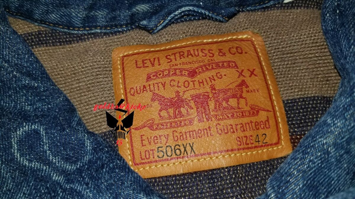 Levi's Vintage clothing LVC 1936 Type 1 cone Denim Jacket trucker  506XX lined