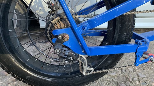 Custom Chopper Bicycle 20" Wheels Stretched Frame and Forks 7 Speed - Picture 3 of 4