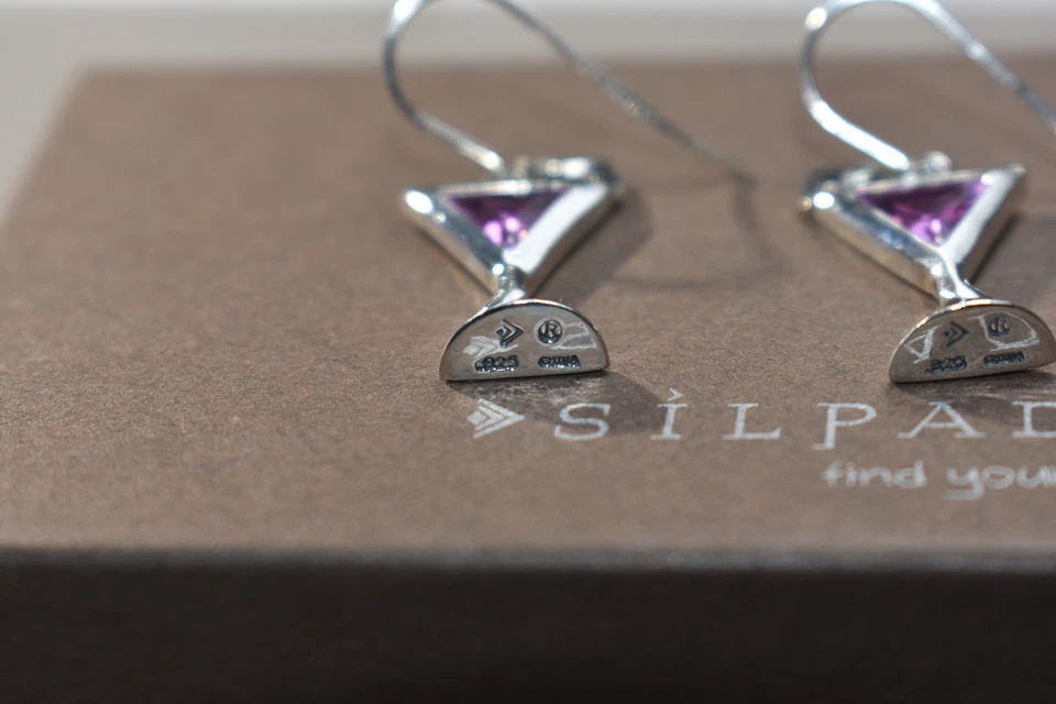 Pendientes de cóctel Silpada RARO W1933 rosa Martini Cosmo plata de ley 925 difíciles de encontrar Foto 4 de 4