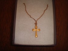 GIRLS FIRST COMMUNION CROSS AND CHAIN