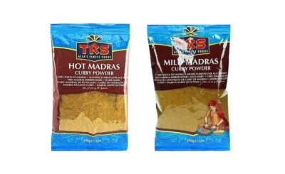 Curry Pulver mild + scharf SET: 2 x 100g Madras Currypulver Gewürzmischung Mix