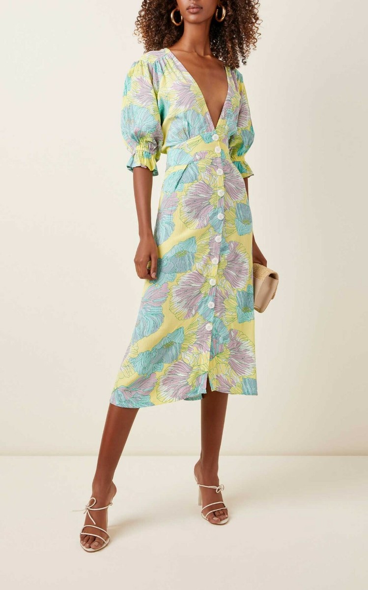 Cheap faithfull the brand rafa midi dress Free Shipping