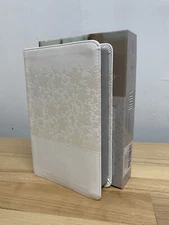 Biblia RVR 1960 Recuerdo de Boda, Blanco Floral Símil Piel by B&H Español...