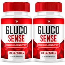 (2 Pack) Glucosense Advanced Glycogen Pills, Gluco Sense Formula (120 Capsules)