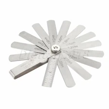 14 Blade Metric 0.05-1.00mm Feeler Gauge Gap 0.55inch Thickness Measurement Tool