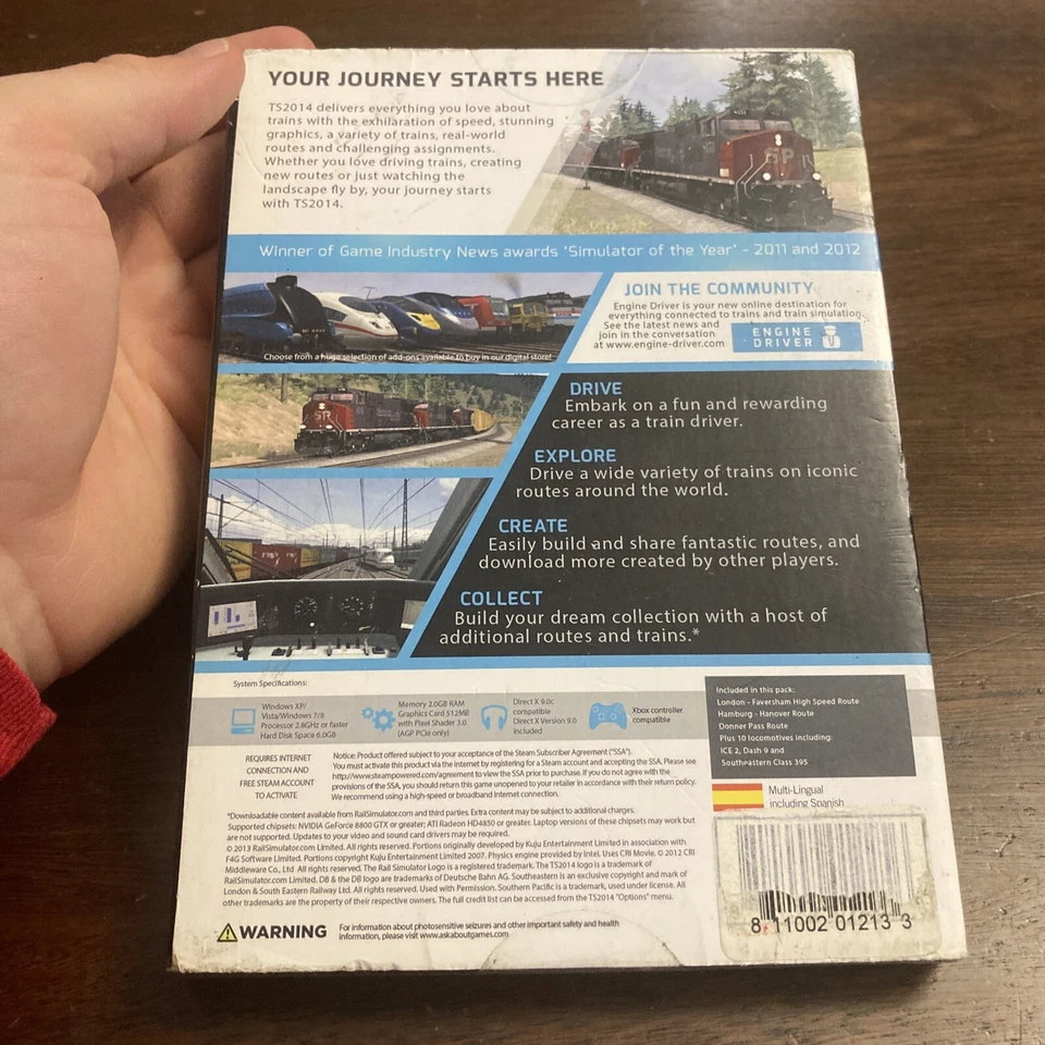 Brand New - Tri Synergy Train Simulator 2014 - (PC DVD-ROM) Sealed - Image 2 of 4