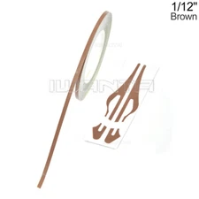 1/12" 2mm Brown Pinstriping Pin Stripe DIY Line Vinyl Tape Decals Sticker 32ft