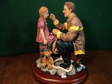 Vanmark Red Hats of Courage Figurine Chicken Soup Firefighter Fireman & Girl NEW