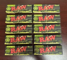 RAW ORGANIC BLACK 1 1/4 Papers -10 PACKS