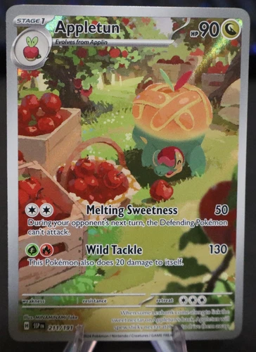 Appletun 211/191 Sv08: Surging Sparks Holo Mint TCG