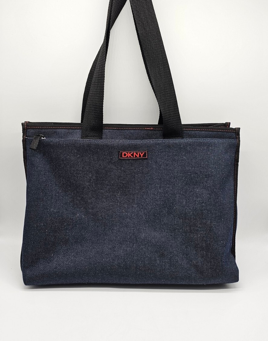 DKNY Large Denim Tote Laptop Bag