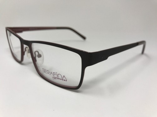 SERAFINA Womens Eyeglasses Donny 56-17–140 Matte Dark Brown GN25