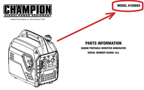 Champion Inverter Generator 2000 Watt Knob Switch Run Choke 3D printed part - Picture 4 of 9