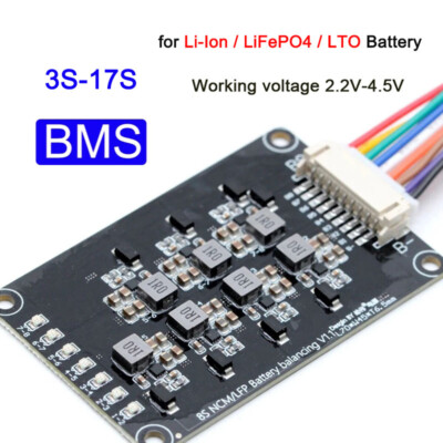 3S 4S 8S 10S 16S Li-ion LiFePo4 LFP Battery Active Equalizer BMS 1.2A Balancer