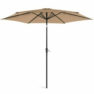 Best Choice Products SKY3070 10ft Steel Patio Umbrella - Tan