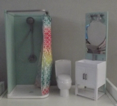 Our Generation Bathroom Shower Play set: Shower Sink Toilet For