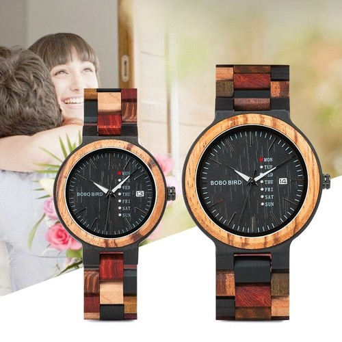 RELOJES PARA PAREJAS En Madera Regalo Aniversario Para Novios Esposos  Enamorados | eBay