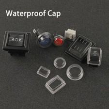 Rocker Switch Mini Push Button Waterproof Cap 16/23mm Transparent Dust Cover