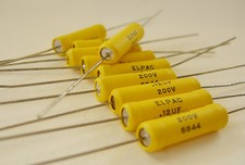10 NOS Elpac PIO Capacitors .12 MFD  200 VDC Test Great
