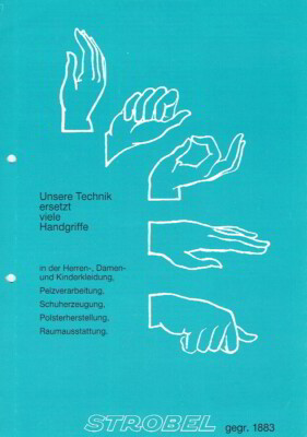 Strobel Nähmaschinen Werbung Prospekt 1990 München