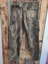 Vintage Spartan Outdoors Mens Camo Cargo Pants XL Realtree Hardwoods Cinch Sides