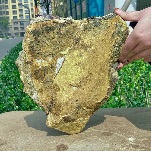 18.7LB Natural crystal dark amethyst skeletal bone mineral specimen - Picture 13 of 17