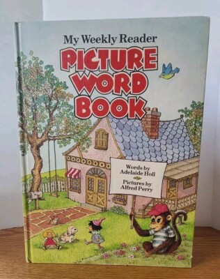 Vtg 1975 My Weekly Reader Picture Word Book #105 Hardcover Xerox Education Publ.