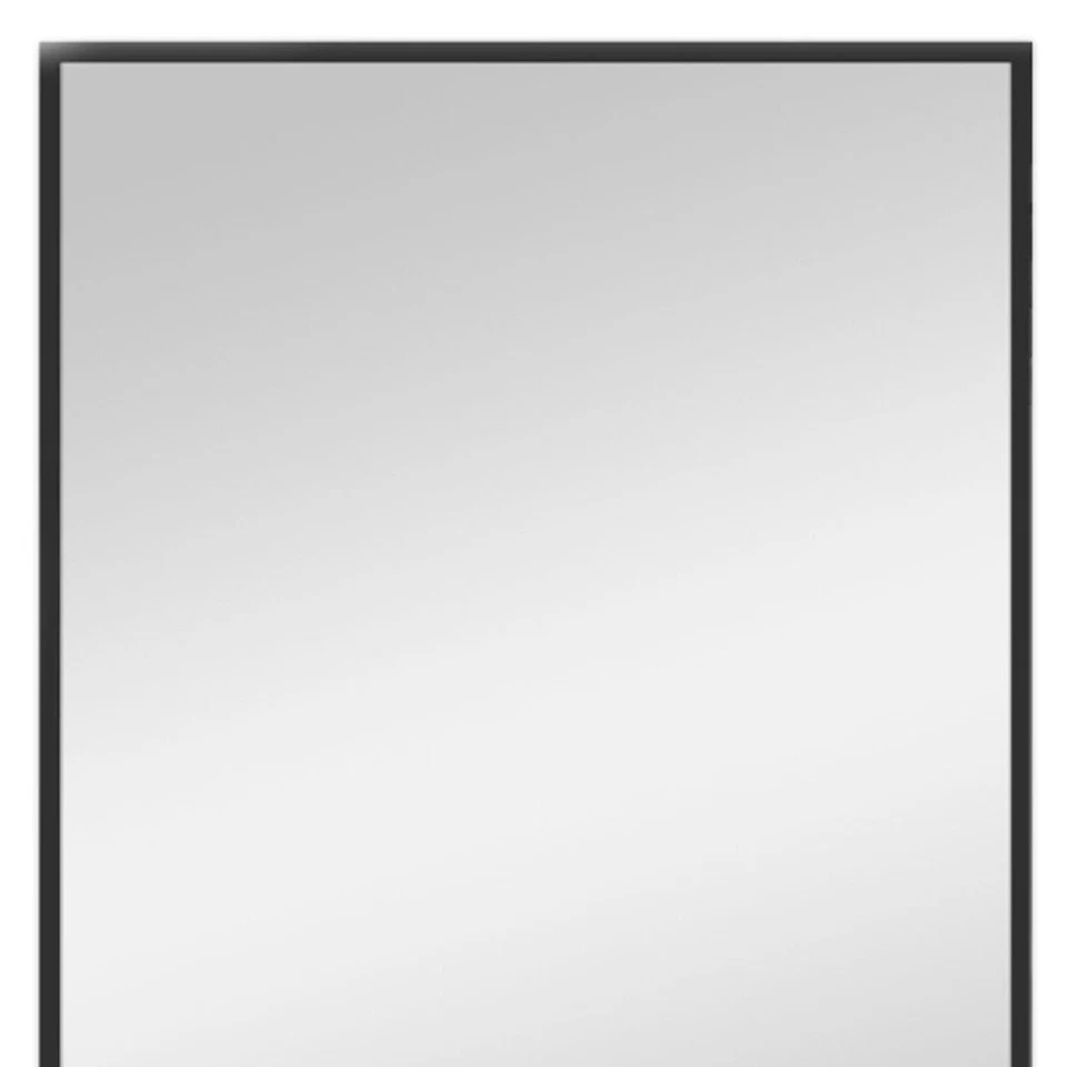 38" Black Metal Framed Accent Mirror - Image 4 of 4