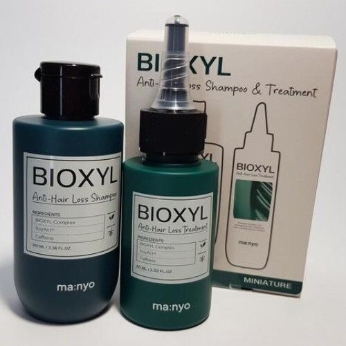 MANYO FACTORY Bioxyl Set 2 articoli shampoo antiperdita capelli 100 ml + trattamento 60 ml nuovo - Foto 3 di 13