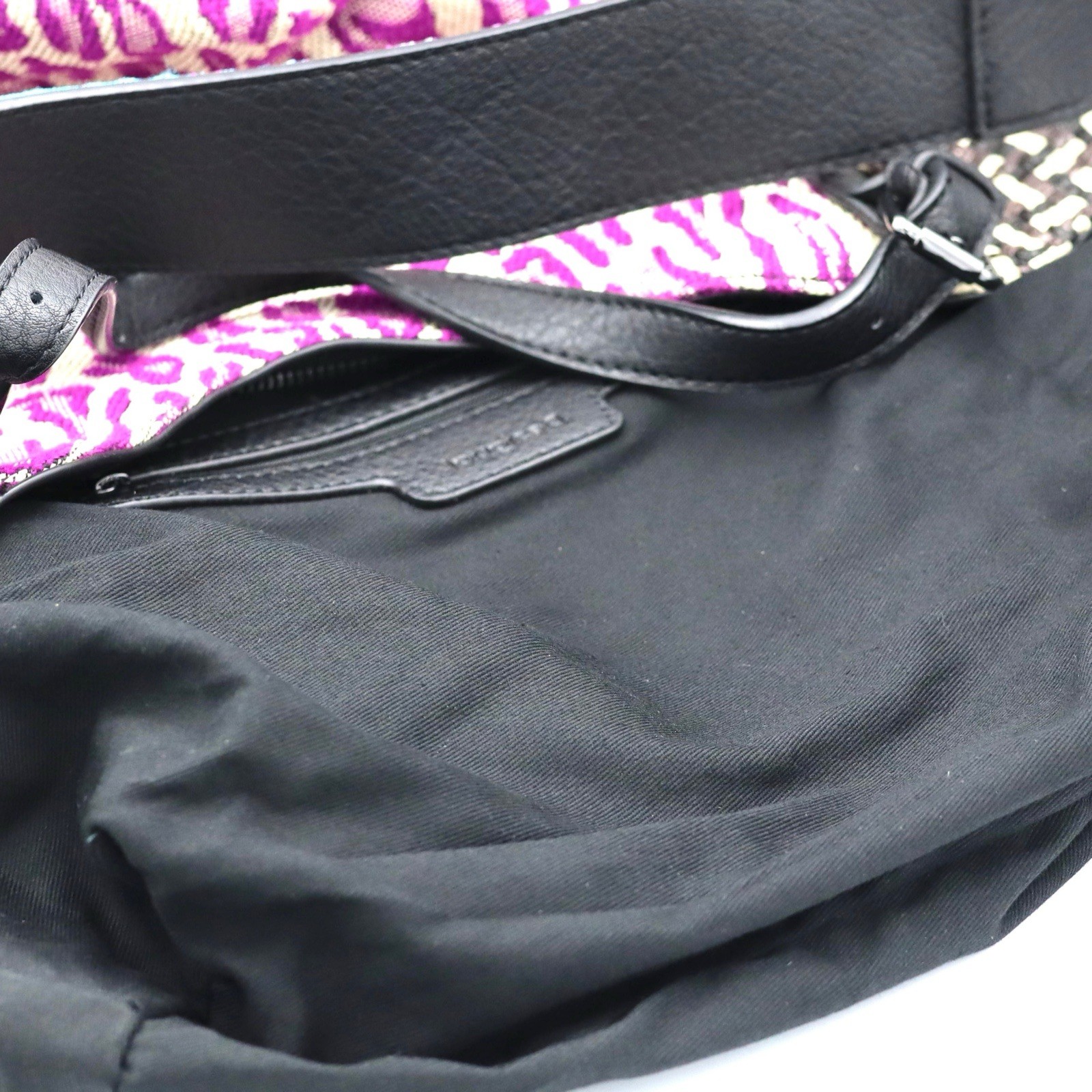 Desigual Large Patchwork Handbag Embroidered Text… - image 16