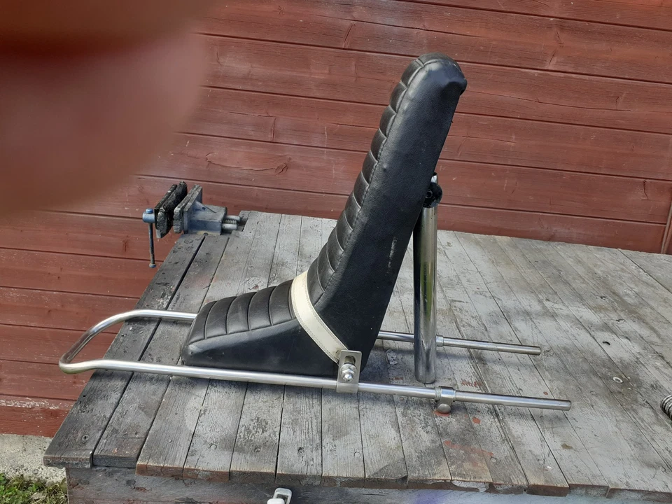 Raleigh Chopper Mk2 Seat, Sissy Bar , Clamps Cups And Springs - Image 1 of 4