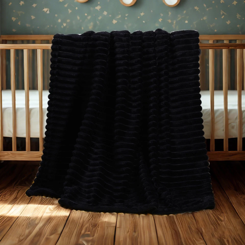 Flannel Toddler Blanket Soft Fluffy Warm Lightweight Baby Blanket Cozy - Image 4 of 4