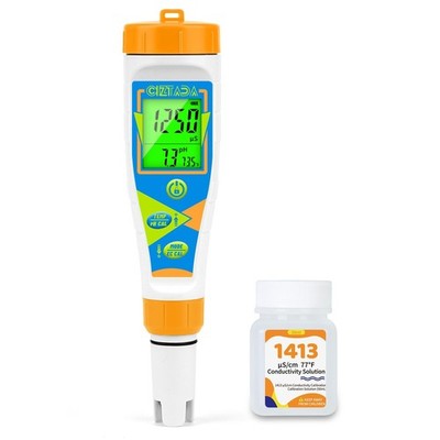 Digital pH Tester for Water pH EC PPM Meter for Hydroponics Nutrients with 14...