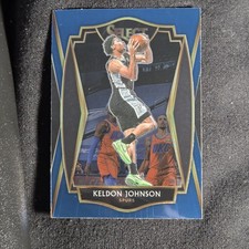 Keldon Johnson 2020-21 Panini Select #148 Blue Prizms San Antonio Spurs