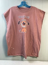 Vintage 90’s Jared D. Lee Studios T Shirt Mens Trust Me Smiling Dog Distressed