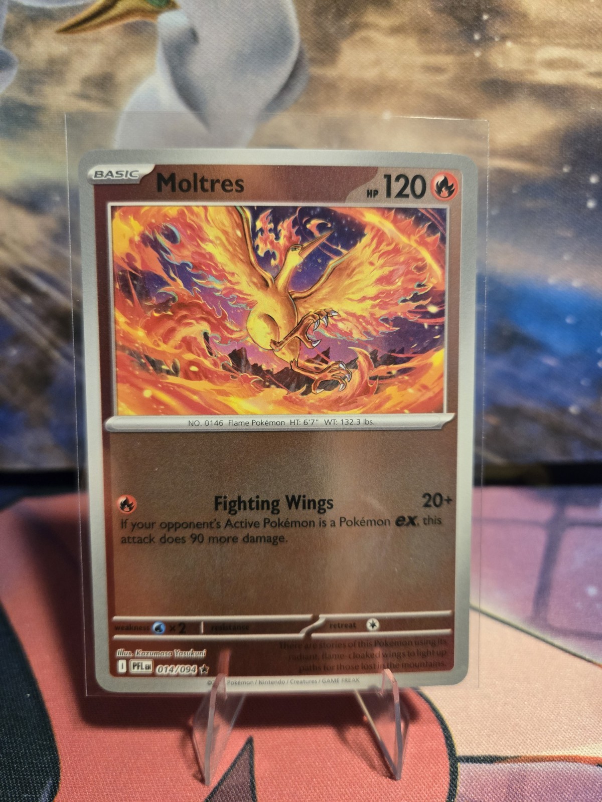 Moltres 014/094 Phantasmal Flames Reverse Holo NM