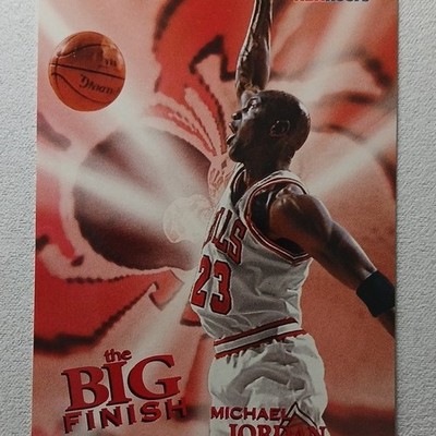 NBA Hoops Michael Jordan The Big Finish Insert #176 Bulls Card
