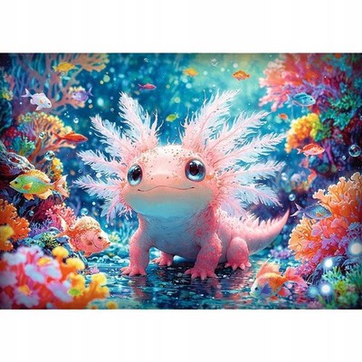 Trefl 500 Teile Puzzle - Mexikanischer Axolotl Salamander, Premium Qualität